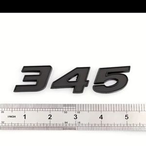 2 black 345 Badge emblem approximately 5".  Other colors available